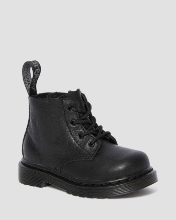 Dr Martens Infant 1460 Pascal Leather Šnurovacie Čižmy Detske Čierne | 3251-NBUPK